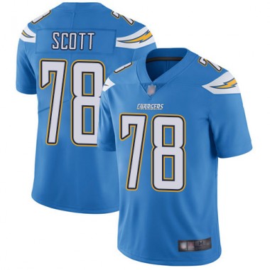 Los Angeles Chargers NFL Football Trent Scott Electric Blue Jersey Men Limited  #78 Alternate Vapor Untouchable